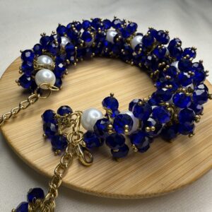 blue crystal bangle