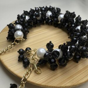 black crystal bangle