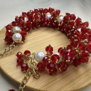 red crystal bangle