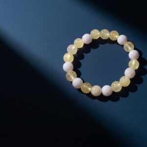 pink & white harmony beaded bracelet