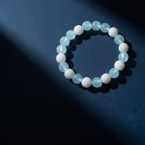 pink & white harmony beaded bracelet