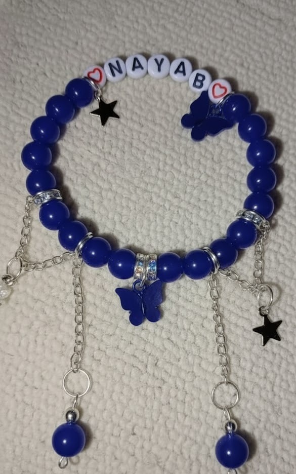 aleeva red bracelet with customised name aleeva red bracelet with customised name