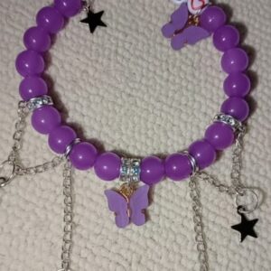 aleeva red bracelet with customised name