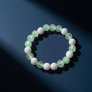 pink & white harmony beaded bracelet
