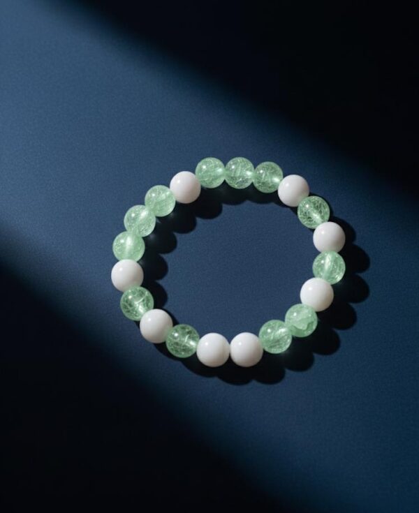 pink & white harmony beaded bracelet