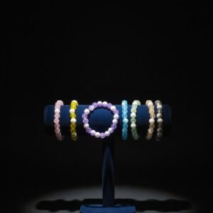 pink & white harmony beaded bracelet
